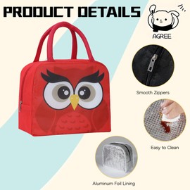 Kids Lunch Bag for Girls Boys Students, Insulated Lunch Bag Leakproof Portable Lunch Box for Office School Camping Hiking Outdoor Beach Picnic Teen