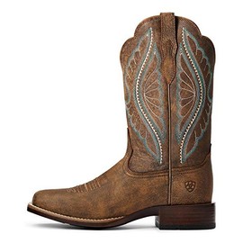 Ariat Women's Primetime Western Boot, TACK Room Brown, 5.5