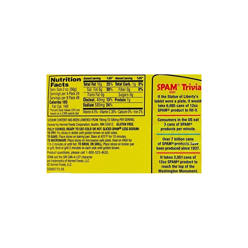 Spam with 25% Less Sodium - 2 Pack