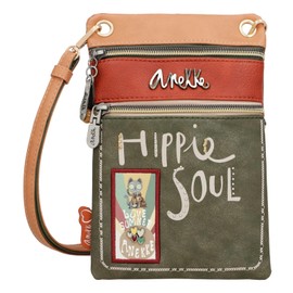 Anekke Mini Bag Women's Flowers 15 x 20 x 2 cm 15 x 20 x 2 cm Green, 15 x 20 x 2 cm, Green