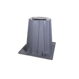 DiversiTech HPR-6 High-Pressure Injection Molded Polypropylene Gray Heat Pump/Condenser Riser