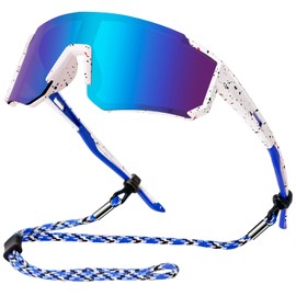 PITFEROCE Youth Baseball Sunglasses Kids Polarized Sunglasses for Boys Girls Softball Cycling Sports Googles UV Protection