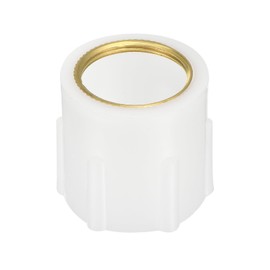 sourcing map 1 Pcs Faucet Lock Nut Fastener, 1.21" x 1.63" Faucet Nut Fixed Base, Faucet Anti Loose Nut, Stainless Steel for Toilet Bowl Sink Bathroom, Plastic