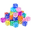 GWHOLE 40 Pieces 6-Sided Game Dice Set, 8 Translucent Colors