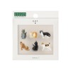 Midori 43427006 Mini Magnets, Set of 6, Cat Pattern