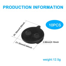 5 Pairs of Round Bicycle Brake Pads, Disc Brake Pads for Mountain Bike, Semi-Metallic Disc Brake Pads, High-Quality Disc Brake Pads, Disc Brake Accessories for Electric Bike, Good Abrasion Resistance