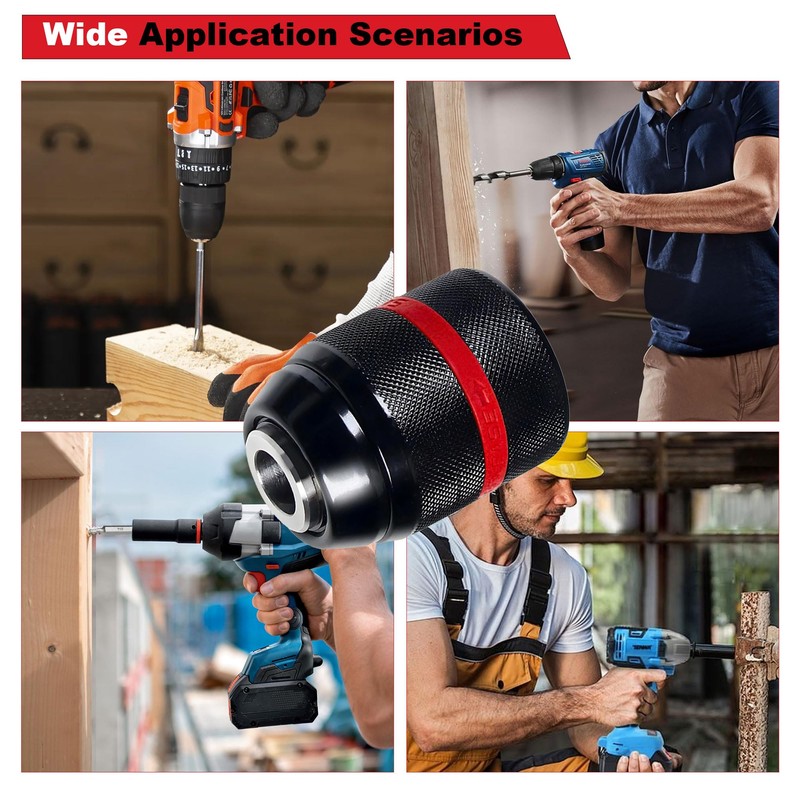 Keyless Drill Chuck for Milwaukee, 1/2-20UNF Mount 1.5-13mm Self-tighten Drill