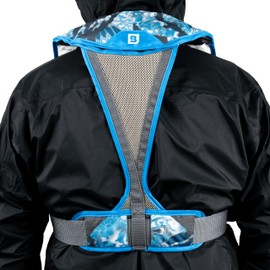 BLUESTORM x Kryptek Atmos 40 Automatic/Manual Inflatable PFD Life Jacket for Adults (Obskura Litus Blue Camo) | US Coast Guard (USCG) Approved Life Vest