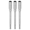 sourcing map 3pcs Nut Driver Drill Bit 10mm Metric Impact