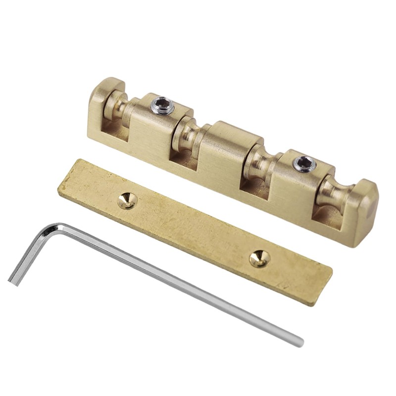 DIAO79NI Bass Guitar Nut Brass Roller Nut 38mm Adjustable Bass