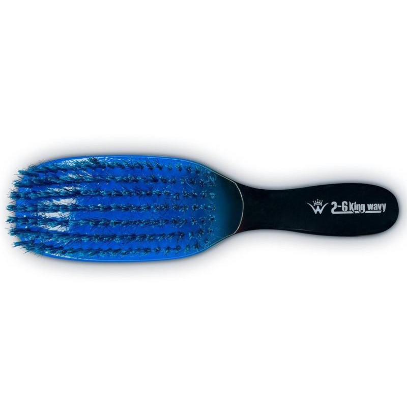 Flat Wave Brush 7 Row - Color: Red/Hard