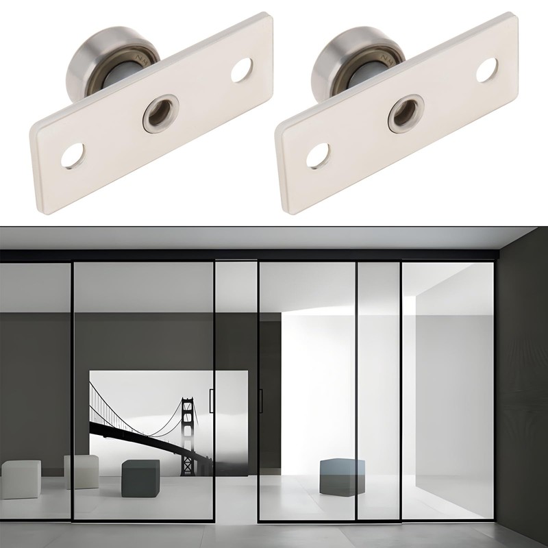 SING F LTD 4pcs Sliding Door Floor Guide Floor Roller