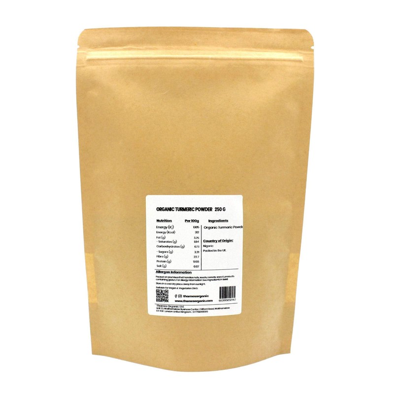 Organic Turmeric Powder - 100% Pure & Natural, No Additives,