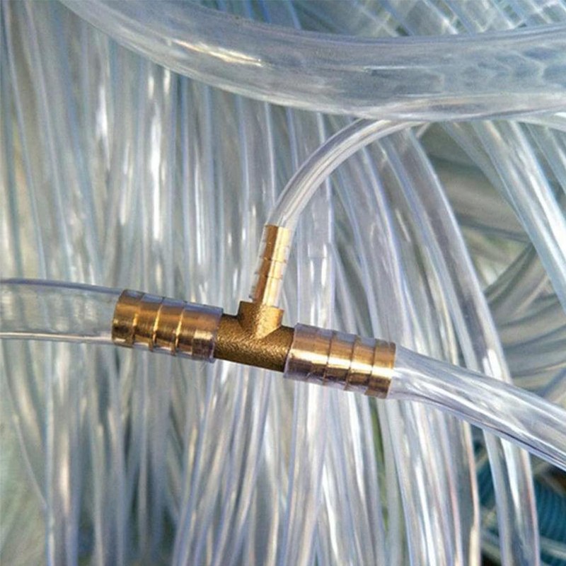 Joywayus 3/8"x3/16"x3/8" ID Hose Reduce Barb Tee 3 Way Union