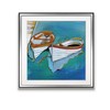 Rowboat Reflection -Framed Giclee Print