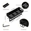 ZDDLOINP Spice Rack with Kitchen Roll Holder and Hook, Spice