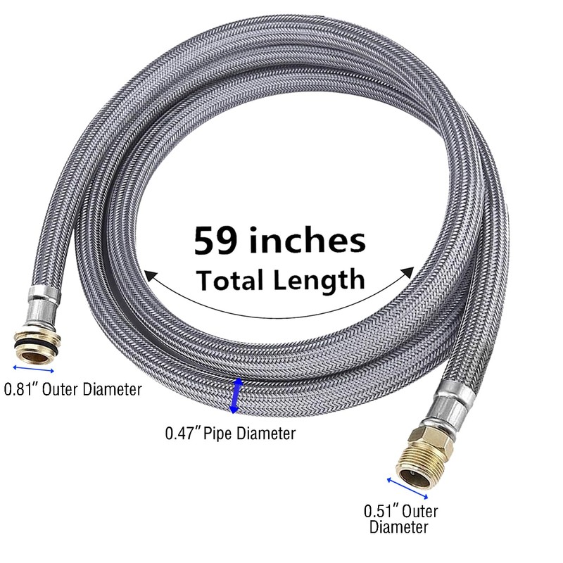 Kitchen Faucet Hose Replacement for Grohe 48293000 Flexible Shower, Pull-out