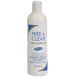 Free & Clear Hair Conditioner for Sensitive Skin 12 fl oz (Pack of 6)
