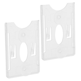 jojofuny 2pcs Windshield Permit Holder Cups Parking Tag Toll Pass Card Holder Easy Install for Car Windscreen Transparent Design for Secure Display