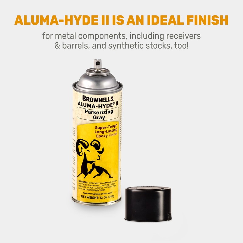 Brownells Aluma-Hyde II Epoxy Based Firearm Finish Spray Coating Protection