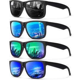 ANYLUV Polarized Sunglasses-for-Men Mens Sunglasses: Classic Polarized Sunglasses UV 400 Square Sun Glasses for Fishing