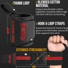 EVO Fitness Pair of 18” Deep Black Weight Lifting Wrist