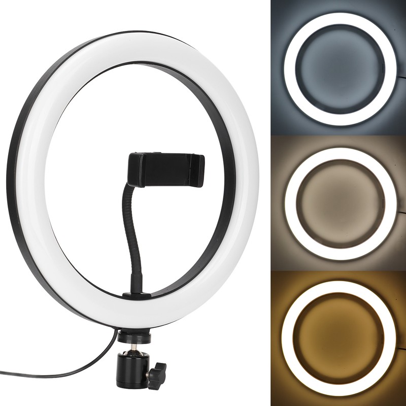 LED Selfie Ring Light Dimmable Photography Fill Light with Stand
