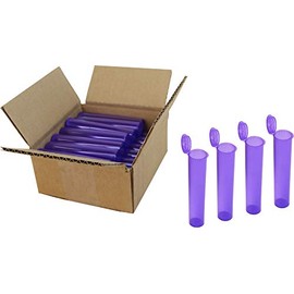 Purple Pre-Roll Tubes - 98mm - Standard Size Pop Top Bottles - #PRT98PU - Set of 25