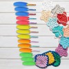 LunarCharm 5 Piece Crochet Hook Handle Set, Ergonomic Crochet Hook