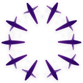 5" Bird Teaser Trolling Lures, 10 Pcs Purple, Saltwater Fishing Lures, for Offshore Big Game Fishing, Ideal for Mahi Mahi, Tuna, Wahoo & Marlin