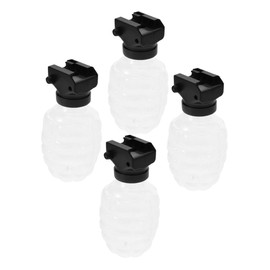 FOMIYES 4 Sets Pineapple Beads Bottles with Adapter Converter Sturdy Empty Subpackage Containers for Shooter Game Accessories Easy to Use Refill Storage for Bead Activities