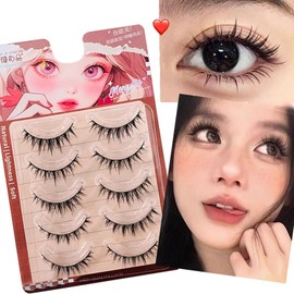LUYING False Eyelashes for Actress Cosplay Makeup False Eyelashes Soft Comfortable False Eyelashes for Doll Sweet Eyes Cosplay Makeup False Eyelashes Long in Middle Cluster