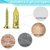 80 Pcs Self-Drilling Anchors, Anchor(0.47X1.57inch) and Screws for Heavy Duty,
