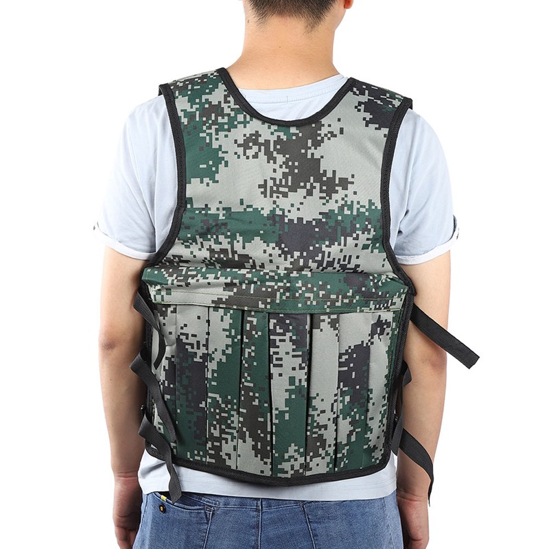 20KG / 44LBS Adjustable Camouflage Weighted Vest Training Workout Fitness