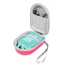 AONKE Hard Travel Case for JBL GO 3 Waterproof Portable Bluetooth Speaker (Pink)