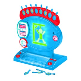 LEXIBOOK JG800 Electronic Hangman, Child and Family Board Game, Spelling and Vocabulary, Light and Sound Effects, 2 Players, Blue/red, for ages 8 plus