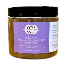 Civilized Coffee Instant Assam Oolong Tea Powder for Hot Tea, Iced Tea & Baking (8 oz)