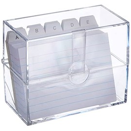 TSI Card Index Box A7 Filled with lined index cards