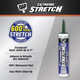 DAP Extreme Stretch Acrylic Urethane Premium Elastomeric Sealant, Pine Green, 10.1 Oz (7079818709)