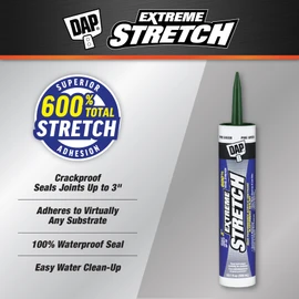 DAP Extreme Stretch Acrylic Urethane Premium Elastomeric Sealant, Pine Green, 10.1 Oz (7079818709)