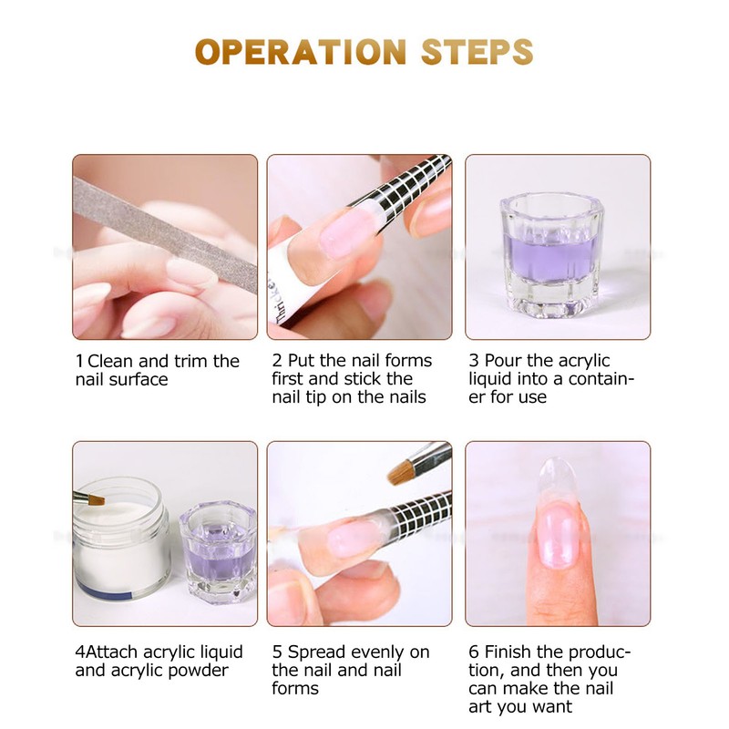 Professional Nail Art Acrylic Liquid Home Salon Nail Extension Carving