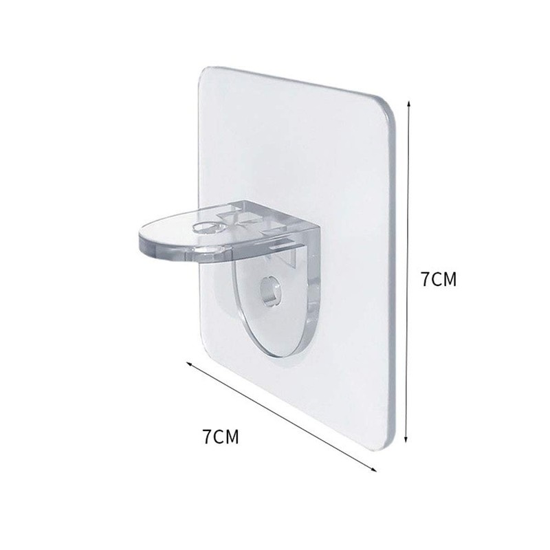 10 Pcs Self-Adhesive Shelf Bracket Pegs Plastic L Shaped Cabinet