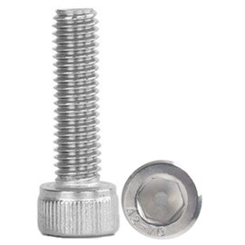 M3 x 20mm Socket Head Cap Screw, Full Thread,304 Stainless Steel Hex Socket Cap Bolts 100pcs