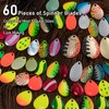 Dr.Fish 60 Pack Spinner Blades Kit Colorado and Indiana Blades