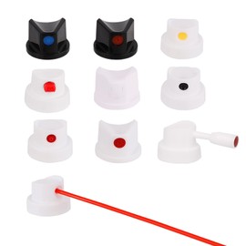 10pcs Universal Spray Paint Caps, Replacement Spray Paint Tips for Cans-Spray Can Nozzles for Graffiti & Art Creation Painting DIY Projects