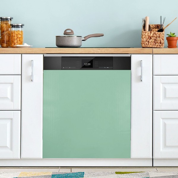 Sage Green Dishwasher Magnet Cover Magnetic Sticker Dish Washer Door