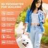 3D Pedometer for Walking, Simple Walking Step Counter with Removable