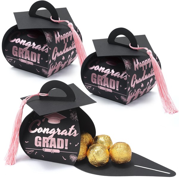 KPOSIYA Graduation Party Favors Boxes，32 pcs Class of 2025 Graduation