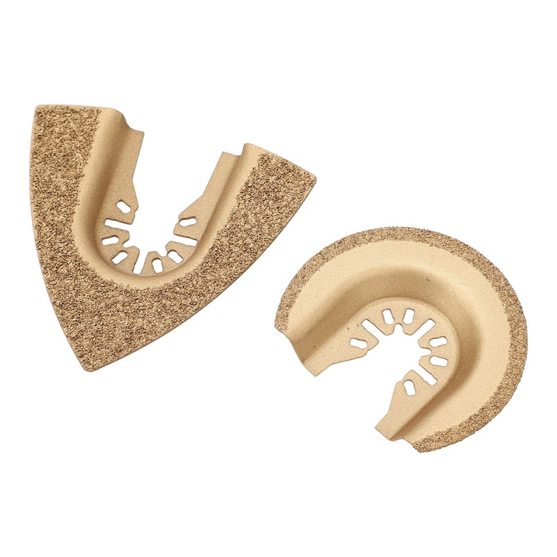 10Pcs Oscillating Saw Blade Triangle Semicircular High Carbon Steel Multitool