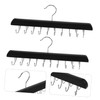 iplusmile 2pcs Closet Organizer Hanger with Hooks Foldable Design for